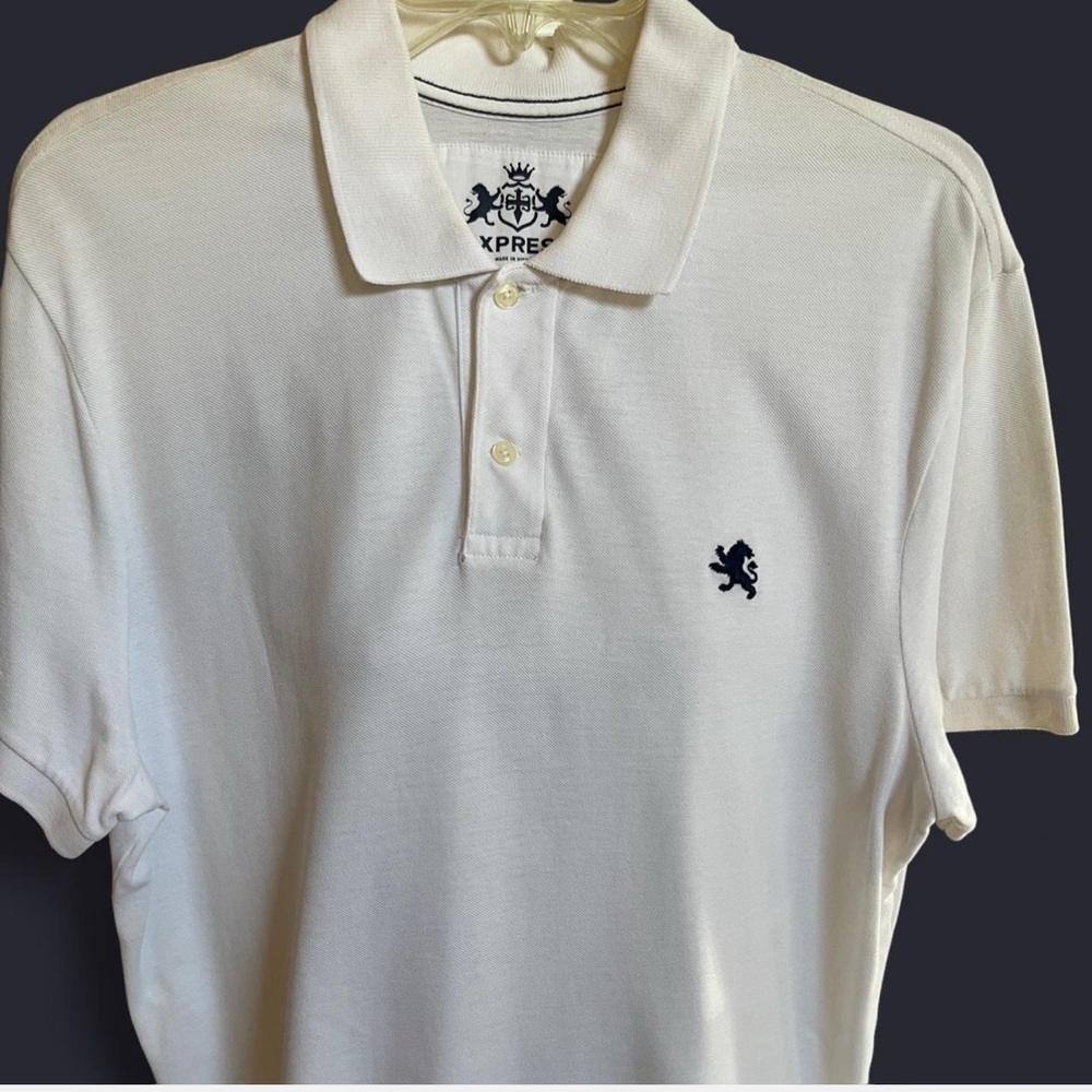 Express Classic White Polo Shirt